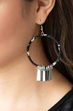 Garden Chimes - Black Earrings