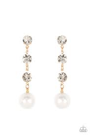 Yacht Scene - Gold Post Earrings