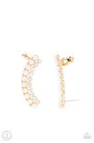 Doubled Down On Dazzle - Gold Post Earrings