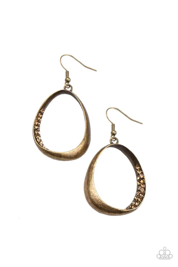 Fiercely Flauntable - Brass Earring