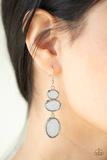 Tiers Of Tranquility - White Earrings
