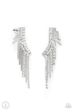 Thunderstruck Sparkle - White Post Earrings