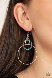 In An Orderly Fashion - Blue Earrings