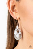 Beachfront Formal - White Earrings