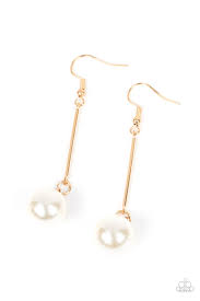 Pearl Redux - Gold Earrings