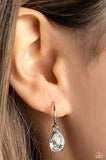 Teardrop Tassel - White Earrings