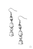 Raise Your Glass to Glamorous - Black Earrings