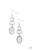 Tiers Of Tranquility - White Earrings