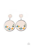 Embroidered Gardens - Multi Post Earrings