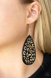SUBURBAN JUNGLE BLACK EARRINGS