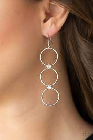 Refined Society - White  Earrings