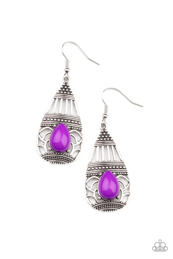 Eastern Essence - Purple Earring