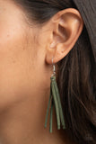 Hold My Tassel - Green Necklace