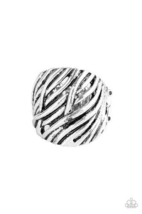 Really Riveting- Silver Ring