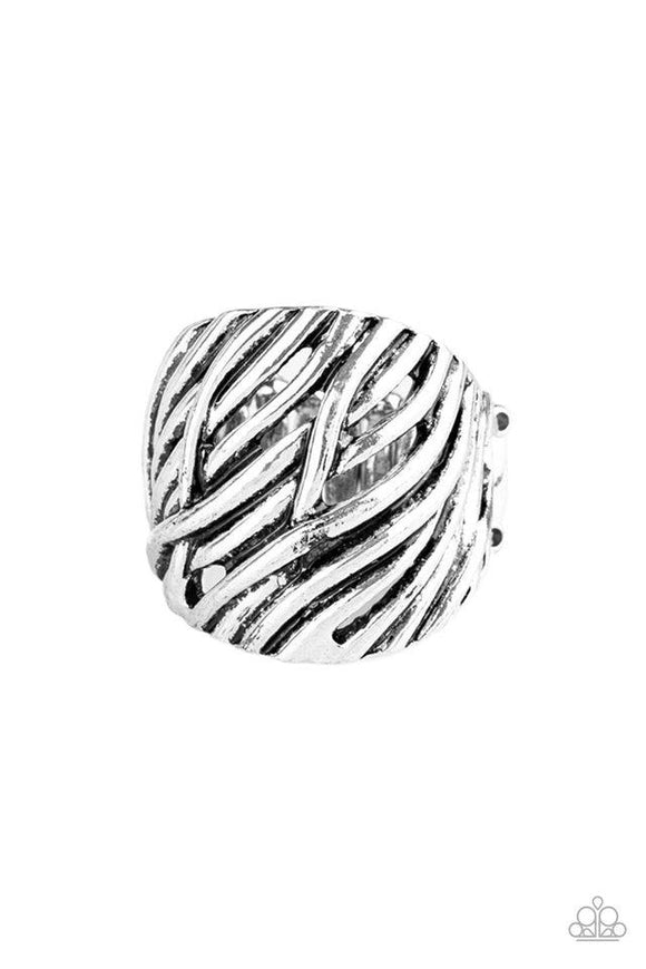 Really Riveting- Silver Ring