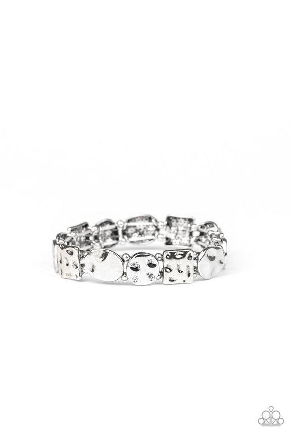 Hammered Harmony - Silver Bracelet