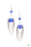 Ethereally Extravagant - Blue Iridescent Earring
