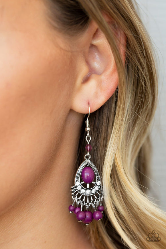 Floating on HEIR - Purple Earrings