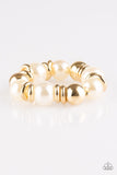 Rockin Rockefeller - Gold Pearl Bracelet