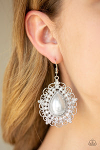 Incredibly Celebrity - White Earrings