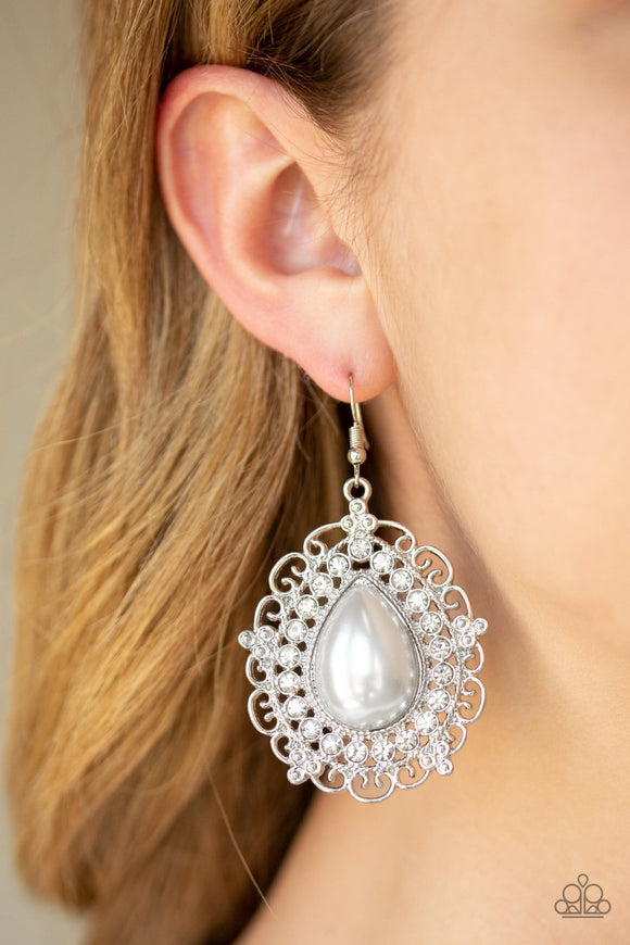 Incredibly Celebrity - White Earrings