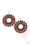 Solar Flare - Brown Earrings