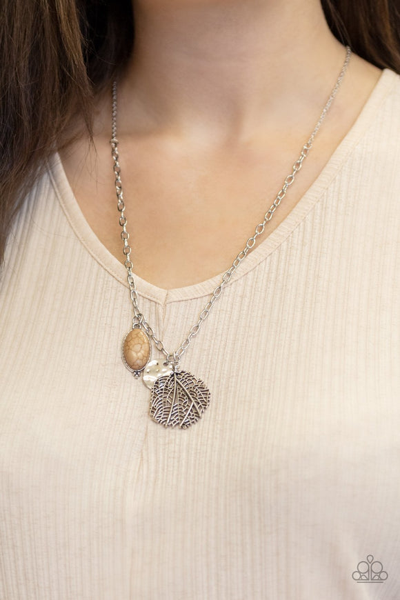 Free Spirited Forager - Brown Necklace