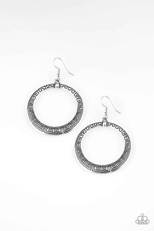 Mayan Mantra-Silver Earrings