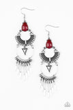 Progressively Pioneer - Red Earrings