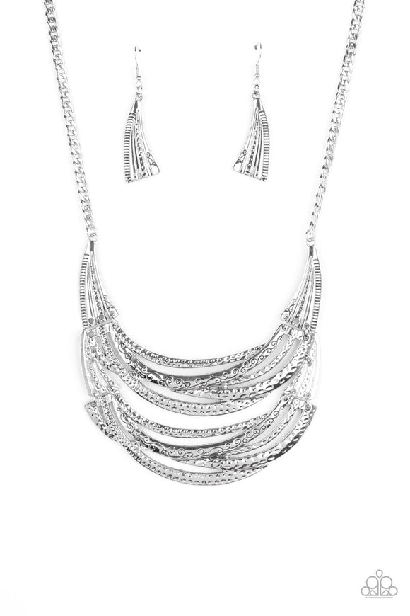 Read Between the VINES - Silver Necklace