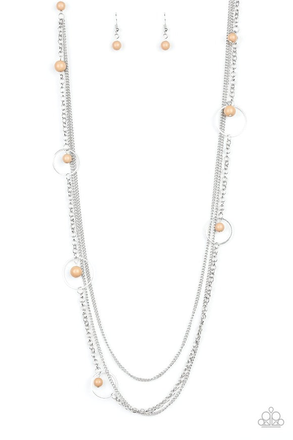 Collectively Carefree - Brown Necklace