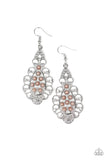 Sprinkle On The Sparkle - Brown Earrings