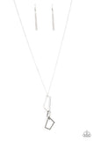 Shapely Sihouettes - Silver Necklace