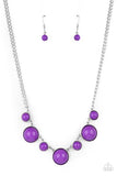 Prismatically POP-tastic - Purple Necklace