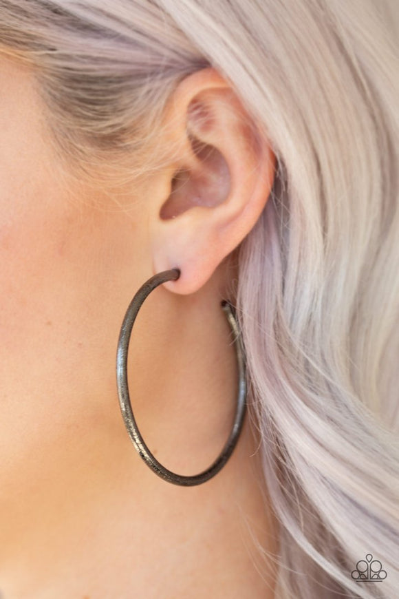 Double or Nothing - Black Earrings