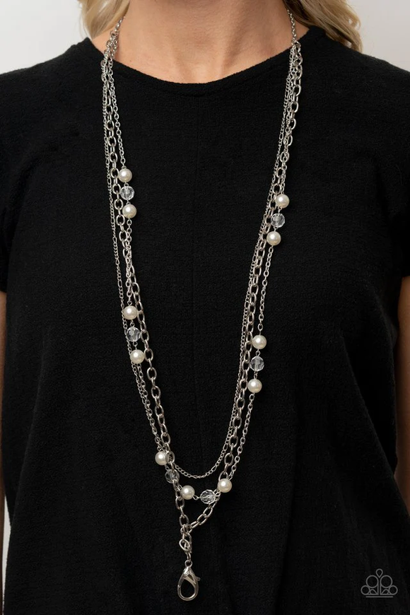 GLEAM Work - White Necklace