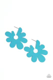 FLOWER POWER FANTASY BLUE EARRINGS