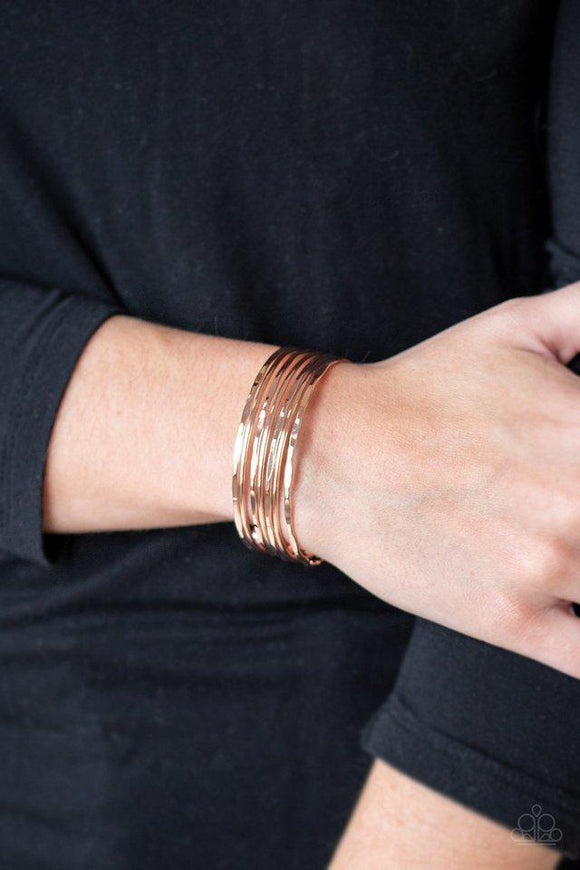 Timelessly Textured - Gold Bracelet