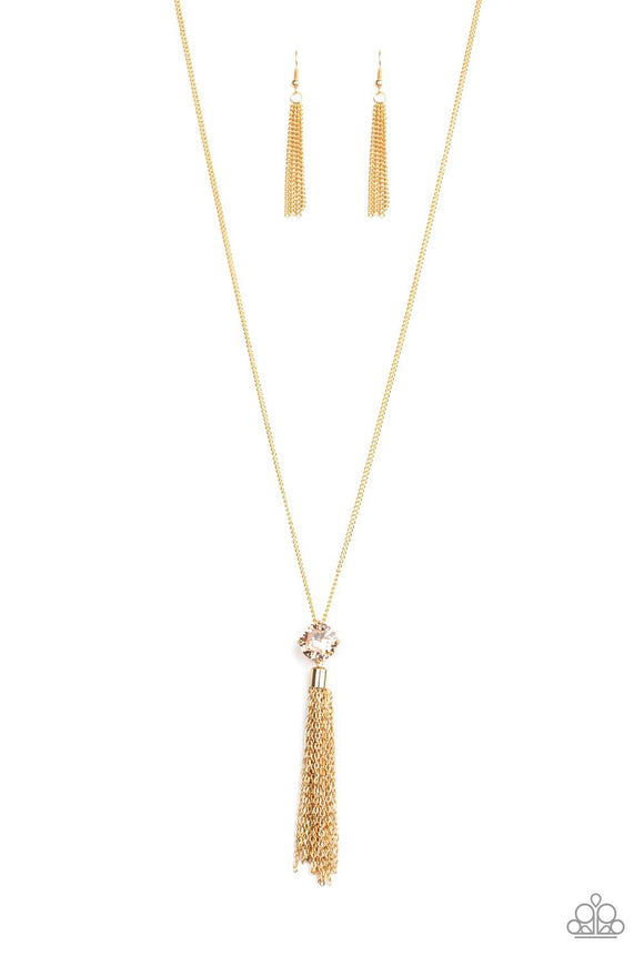Five Alarm Firework - Gold Necklace