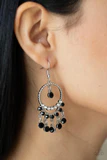 Cosmic Chandeliers - Black Earrings