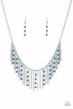 Paparazzi Harlem Hideaway - Blue Necklace