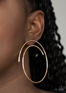 Vogue Vortex - Gold Earrings