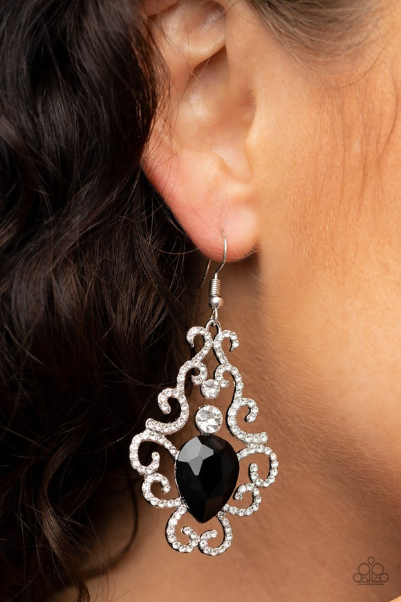 Happily Ever AFTERGLOW - Black Earrings