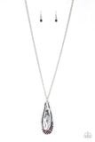 Metro Storm - Purple Necklace