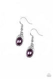How Fancy - Purple Earrings