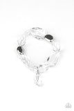Gemstone Glamour - White Bracelet
