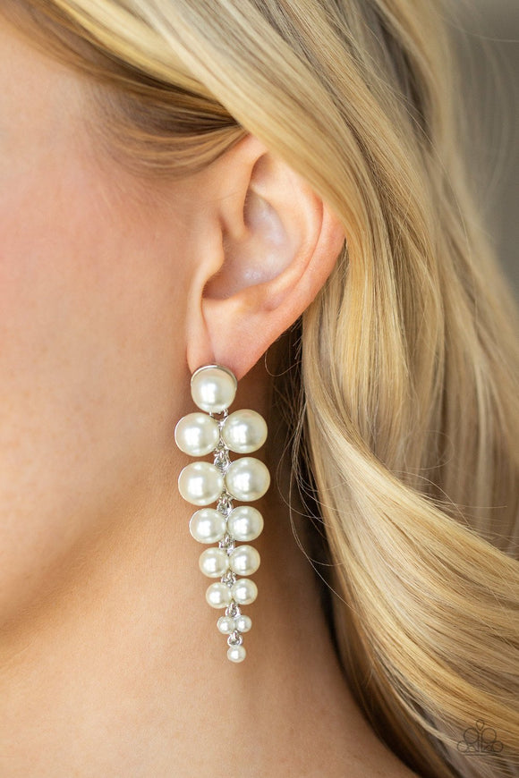 Totally Tribeca - White Earrings