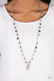 Sharp-Edged Shimmer - Purple Necklace