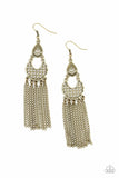 Insane Chain - Brass Earrings