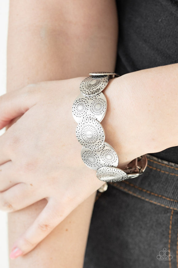 Pleasantly Posy - Silver Bracelet